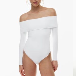 Aritzia Contour White Bodysuit